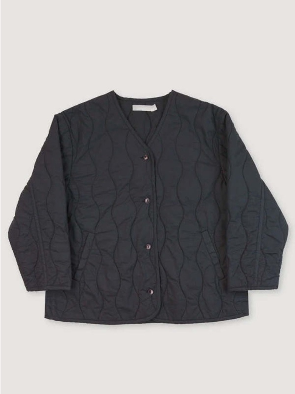 Micael Greg black quilted liner size S